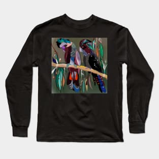 Bol;d coloured cockatoos Long Sleeve T-Shirt